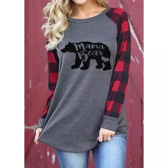 Tops - 💫⭐️Now available⭐️💫 boutique mama bear shirt